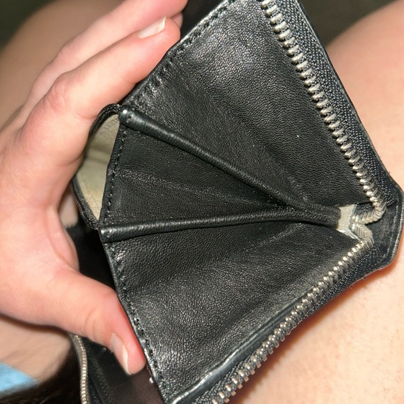 Jimmy Choo Filipa Long Wallet Black Silver Chrome Stars - Picture 15 of 15